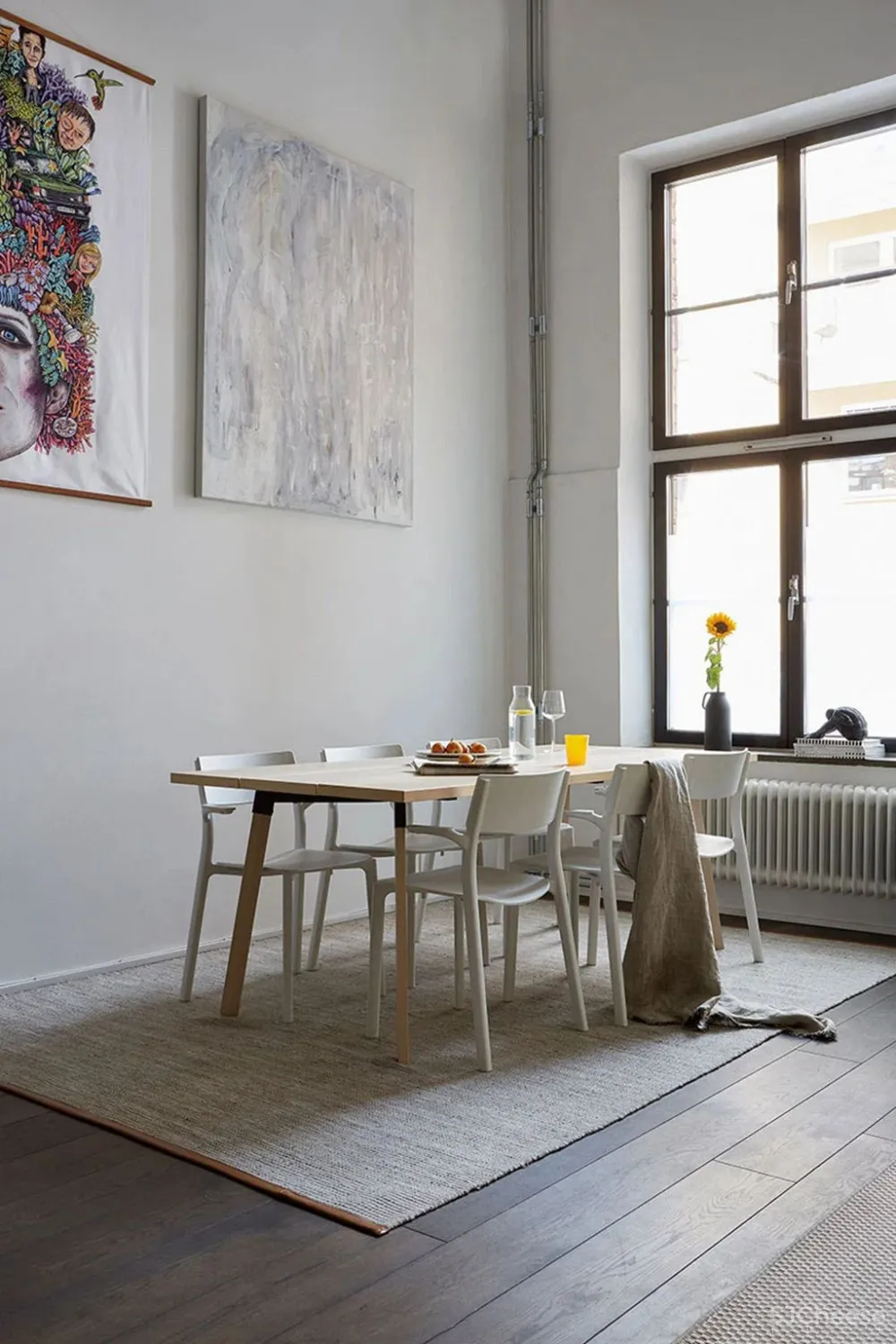 一位女性音乐家在斯德哥尔摩的夹层阁楼公寓（64平方米）