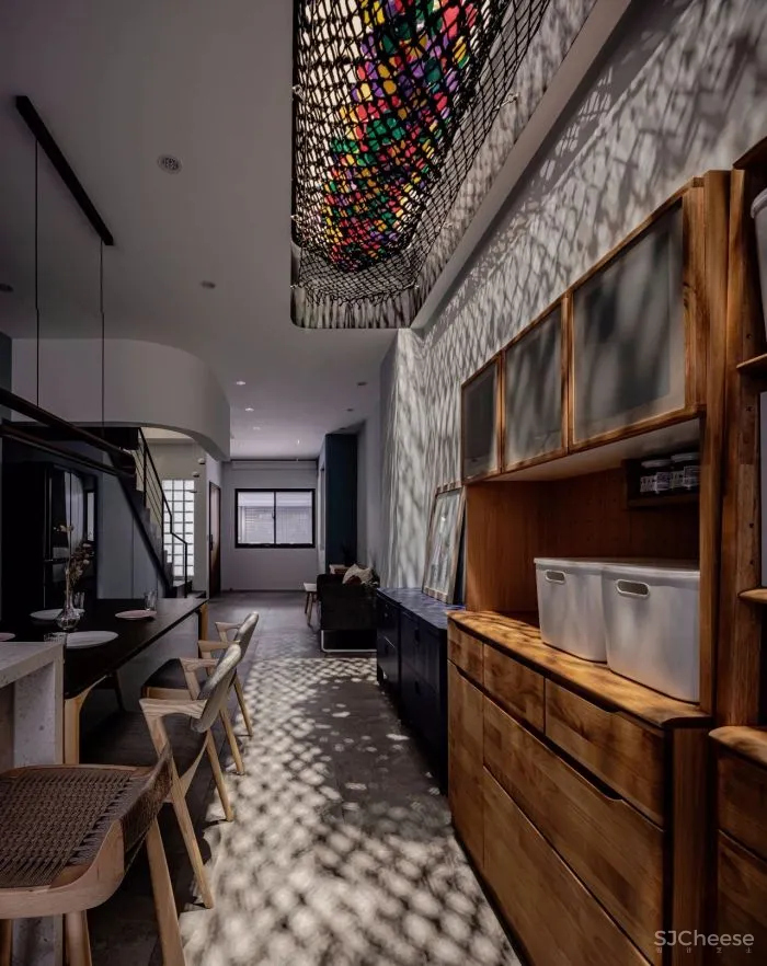 黄巢设计 充满生活感的几何H宅