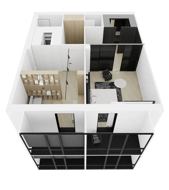 如何完善黑色，白色，木质-灰色调色板