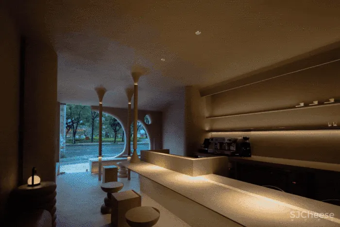 新作 白天温暖夜晚迷幻 Jú咖啡厅 壹阁设计