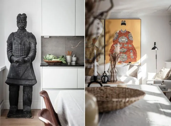 北欧混搭中国风,瑞典87㎡闺蜜同租公寓!