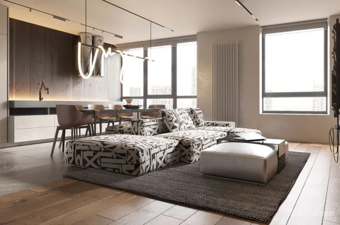 55㎡二居室,男性的雅致空间!