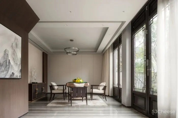 新作|前海人寿×LB凌奔设计:惠州合院,210㎡简约复式山居美墅