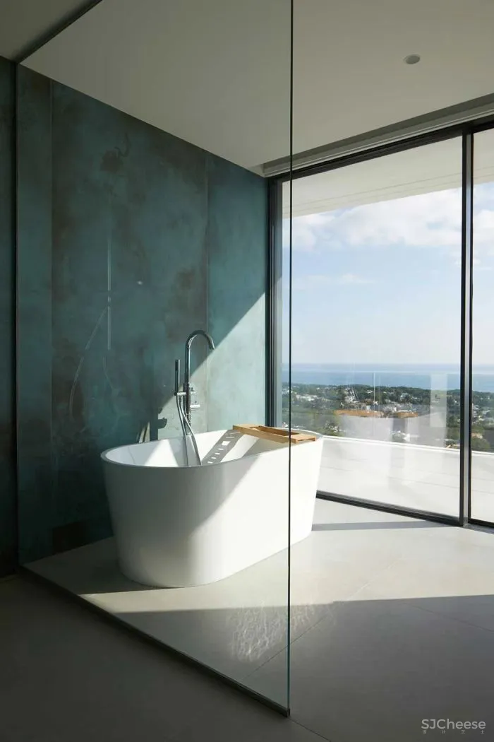 极简住宅设计，屋檐下的那抹灯带是最好的风景