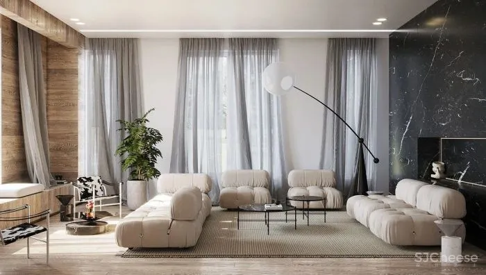 原木 白色的经典搭配,耐看极了!