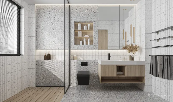 如何完善黑色，白色，木质-灰色调色板