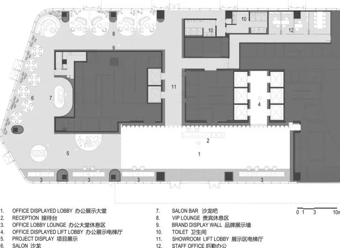 新作 科技渗透每个角落 笋岗办公中心大堂 AIM 恺慕建筑设计