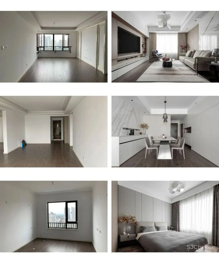 120㎡现代空间,高密度生活下的舒缓居所 宏福樘设计