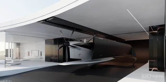 极星新出概念设计,海上别墅配飞机,未来隐世豪宅的样子