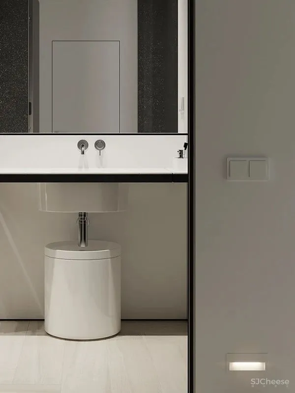 简约风 LOFT,完美演绎黑白调的空间美学