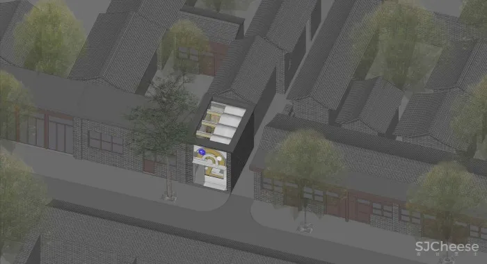 大小咖啡,北京前门店 / 余留地