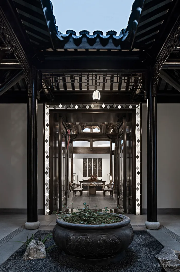 吴文粒新作 丨 800㎡闲庭深院,极致东方,重现百年古宅风华!