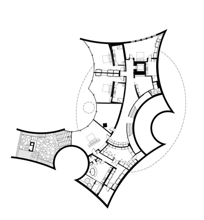 Wood Marsh Architecture丨墨尔本“雕塑”住宅，将现代艺术放大
