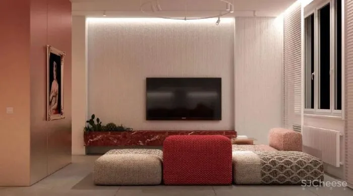 热烈红爱意满满的家