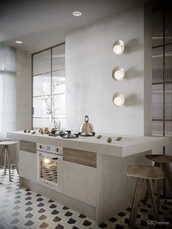 水泥漆、石膏线、大理石、玻璃,现代风格的多重演绎!