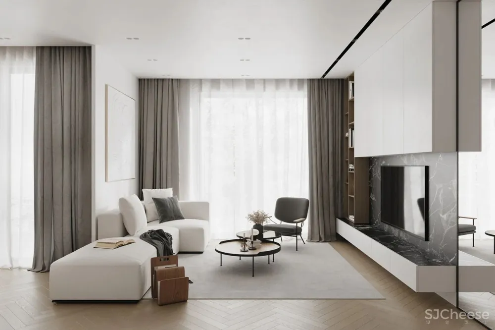 一居室的公寓,这样设计 1㎡ 都不浪费还显格调