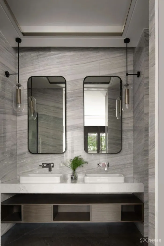 新作|前海人寿×LB凌奔设计:惠州合院,210㎡简约复式山居美墅