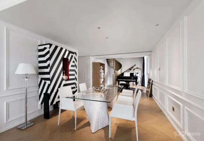 生活中强迫症“患者”，柔软又精致的法式148m²复式，超惹人爱