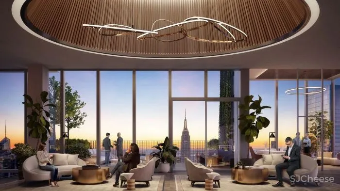 BIG设计的办公大楼,户外露台螺旋上升,每一层都有!