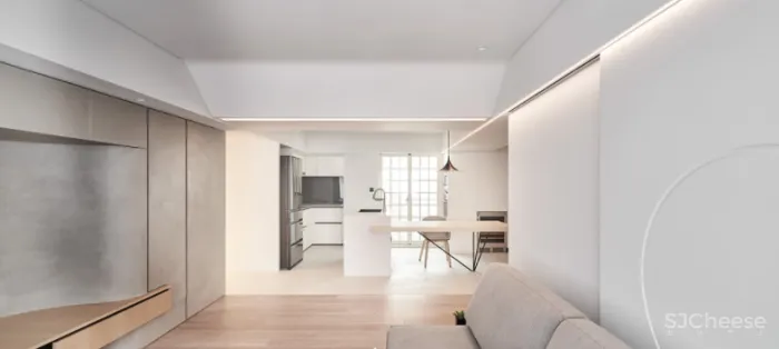 拒绝循规蹈矩,从三室改一室,这个100平米的住宅被改的十分有趣