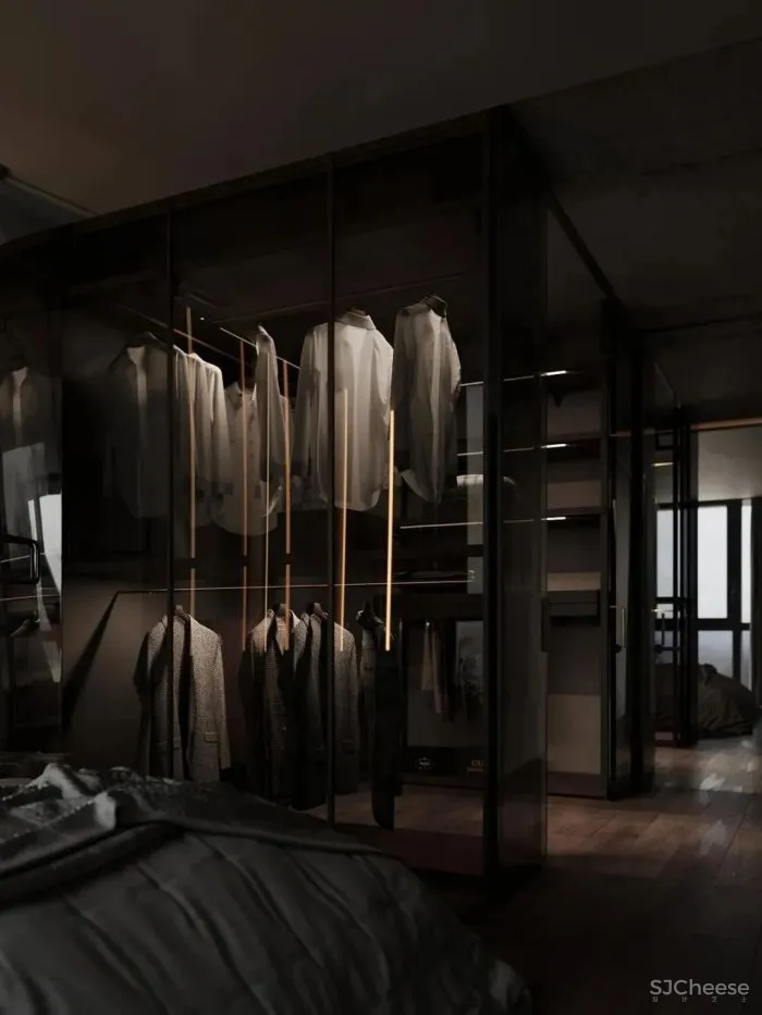 木质肌理 高级灰,优雅低调的现代轻奢美宅