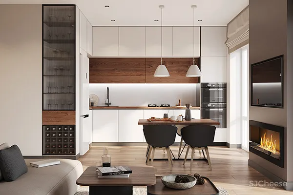 三居室复式住宅,墙这样刷清新又显格调!