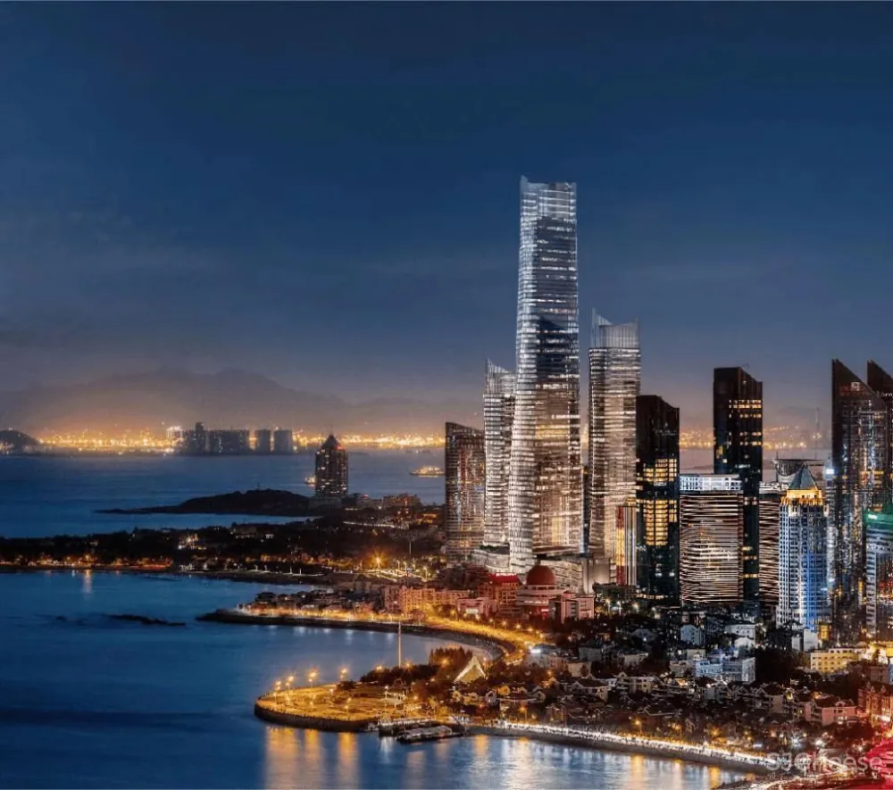 新作丨 海天中心 × 卡纳设计：369米青岛之巅的“可居住的艺术品”