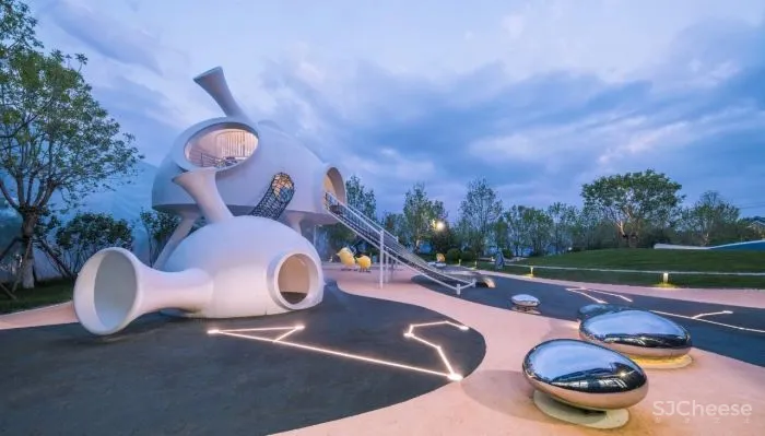 售楼处5大新玩法:美食餐厅 、超市、图书馆、游乐场......