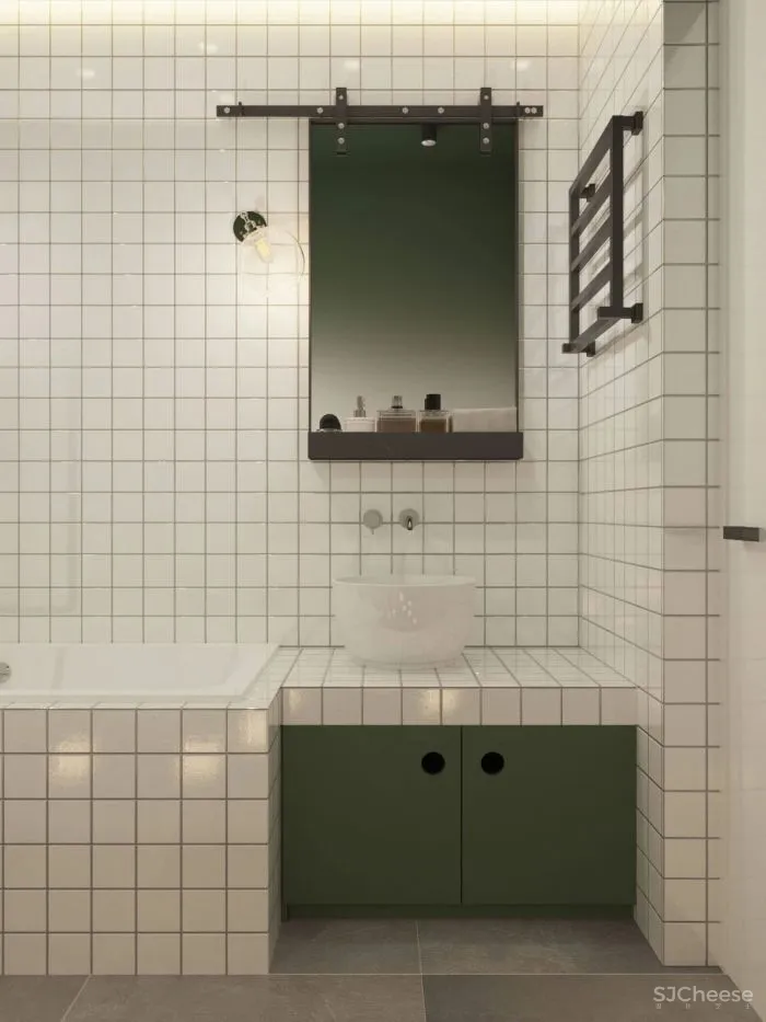 Confident Black, White - Yellow Interiors