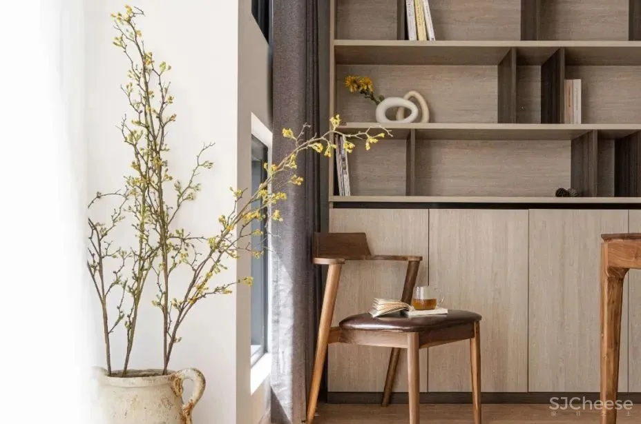 纯白与原木色系,回归家的质朴与纯粹 成都初一设计