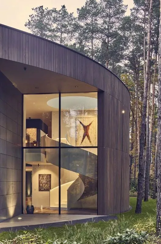 波兰,伊扎贝林,圆形木屋 Mobius Architekci