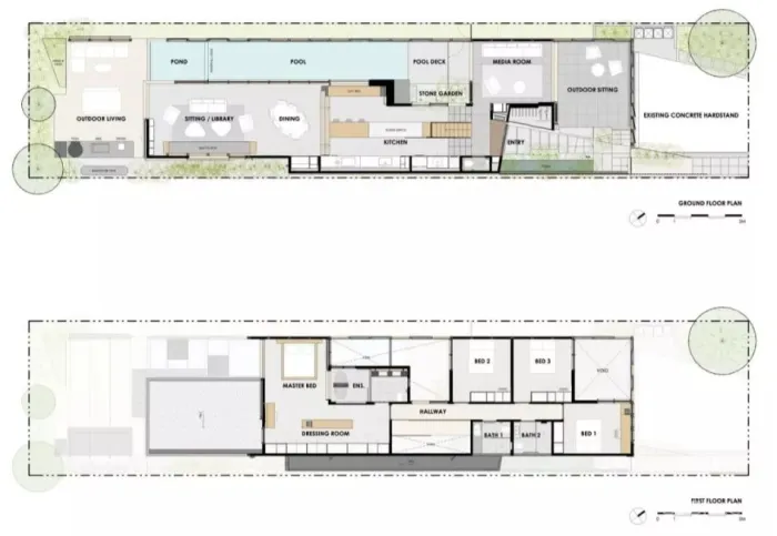 现在都用游泳池当背景墙