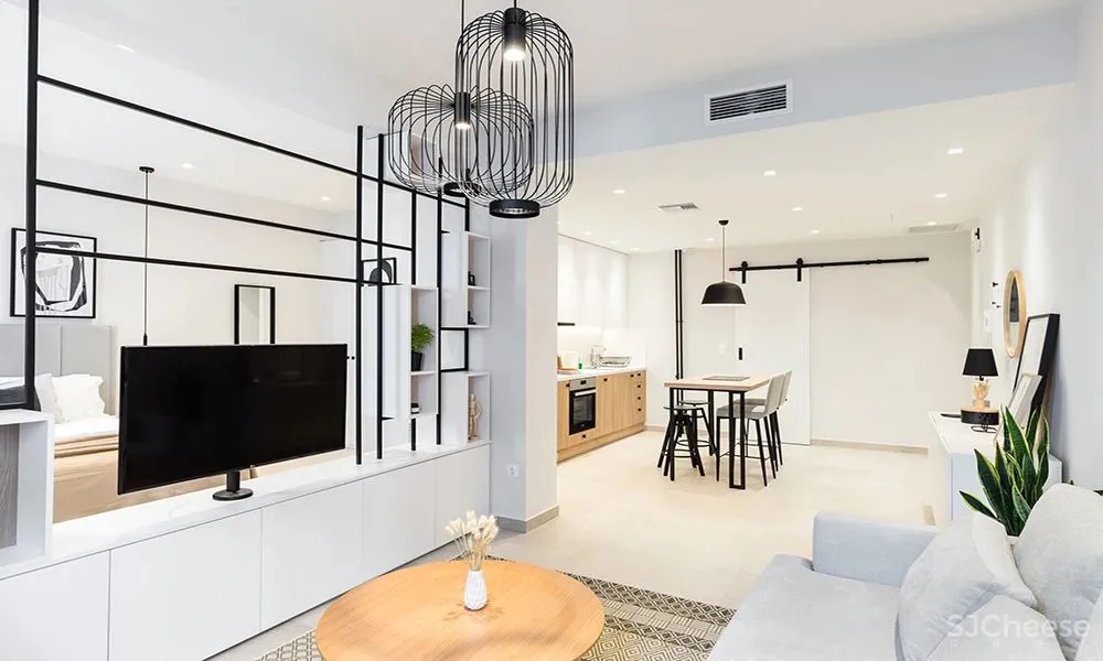 拒绝循规蹈矩,这个现代风公寓被“造”的十分有趣!