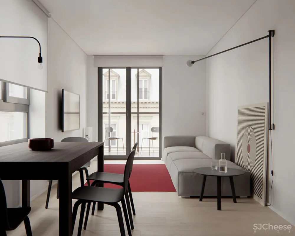 88㎡ 简约设计，三室一厅这样规划打造弹性大空间