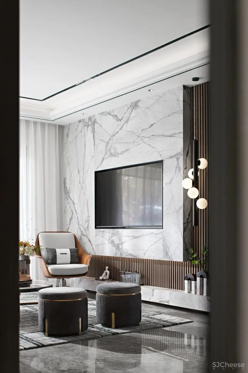 新作丨派尚设计:125㎡现代美宅,日光至上 唯优雅永恒!