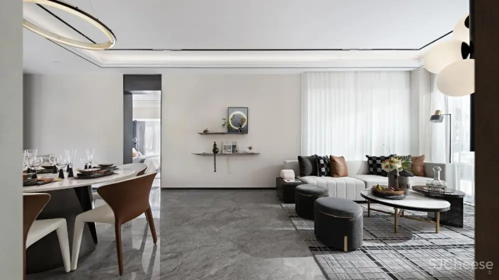 新作丨派尚设计:125㎡现代美宅,日光至上 唯优雅永恒!