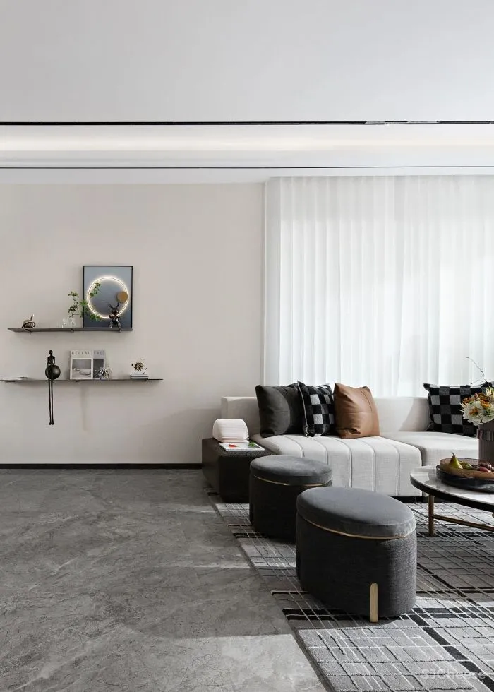 新作丨派尚设计:125㎡现代美宅,日光至上 唯优雅永恒!