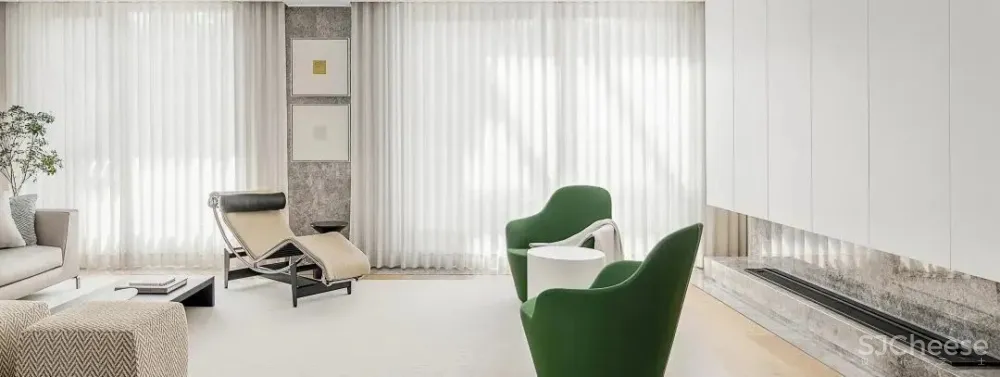 原木与大理石交融,简洁大方!