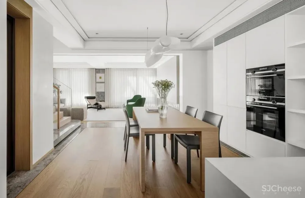 原木与大理石交融,简洁大方!