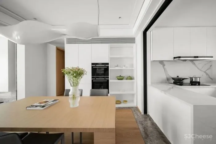 原木与大理石交融,简洁大方!