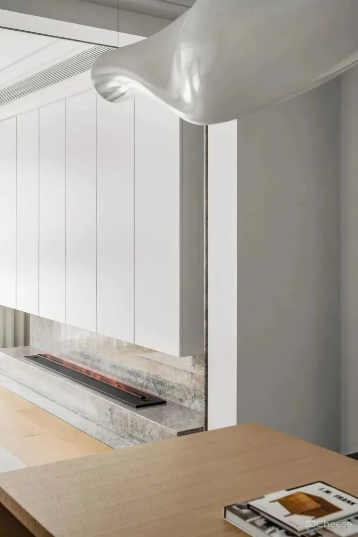 原木与大理石交融,简洁大方!