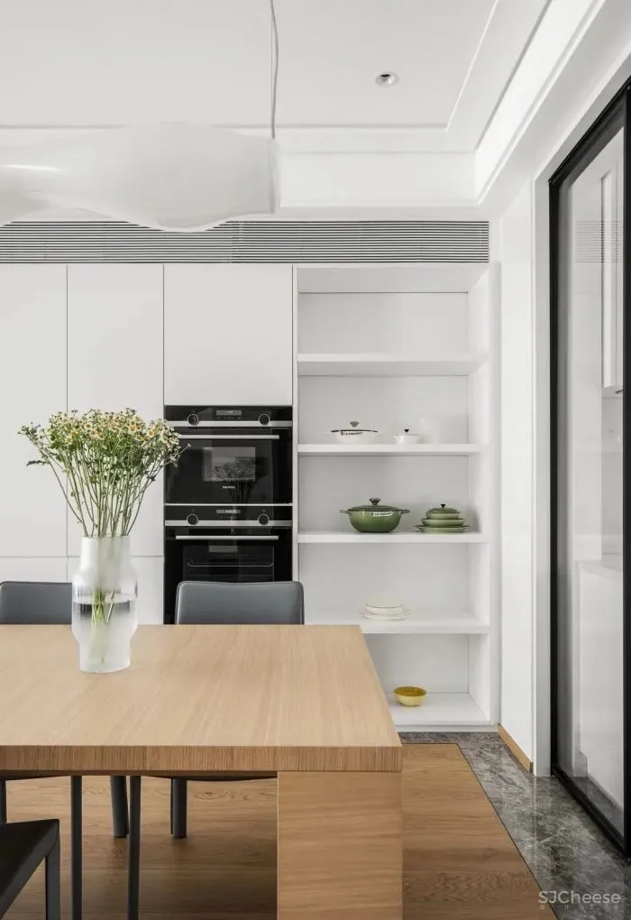 原木与大理石交融,简洁大方!