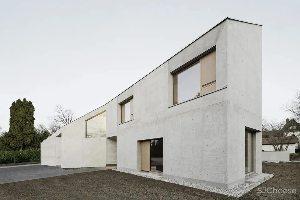 新作丨 庞大的混凝土“晶体” L别墅 POOL LEBER ARCHITEKTEN