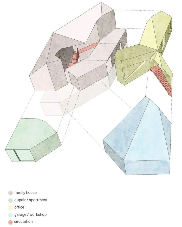 新作丨 庞大的混凝土“晶体” L别墅 POOL LEBER ARCHITEKTEN