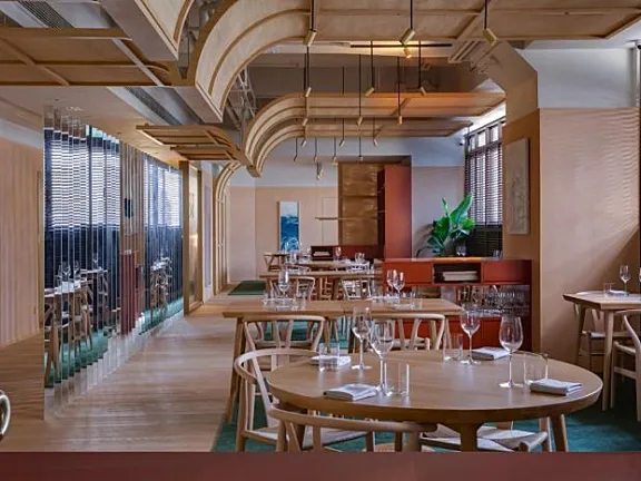 Snøhetta新作 丨 多种地域文化融合的香港Whey餐厅