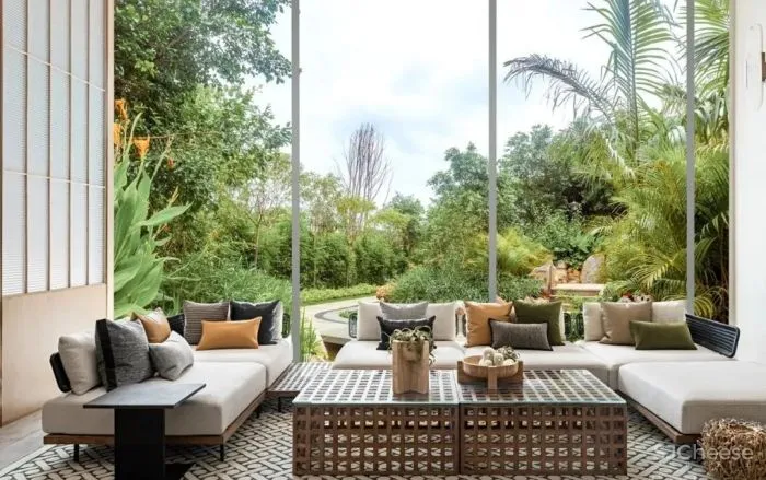 布鲁盟设计新作 三亚金茂湾南山生活馆 售楼处