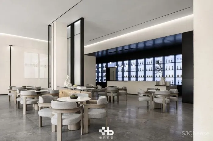 售楼处软装：文化栖息，江畔盛景 华贝软装「星作」