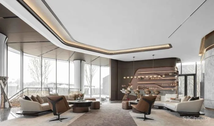 HWCD设计丨 武汉龙湖清能·天奕售楼处