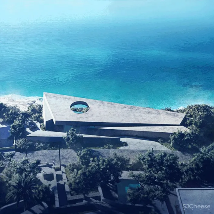 现在都用游泳池当背景墙