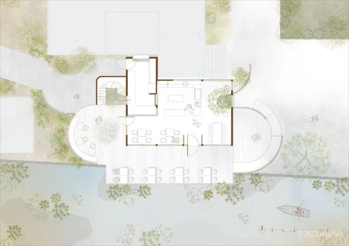 泰国王子餐厅Pae Thewaraj BodinChapa Architects